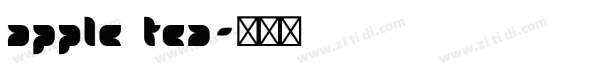 APPLE TEA字体转换